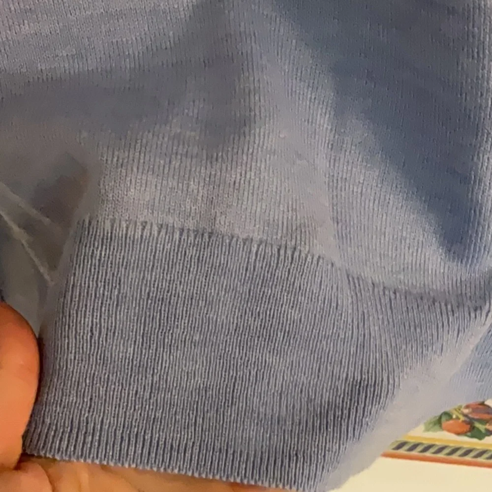 J. Crew Men’s Merino Wool-Blend Crewneck Sweater, Size XL, Light Blue - Picture 4 of 6